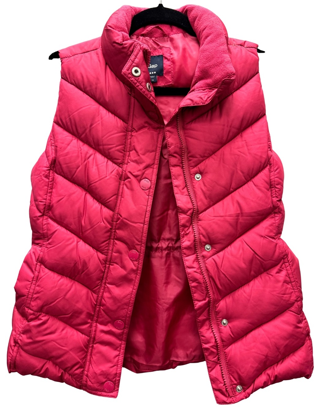 GAP Women’s XS Bright Pink Quilted Puffer Vest